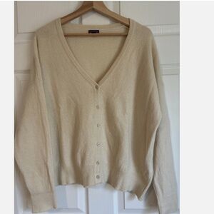 Patagonia cashmere ivory white oversized cozy cardigan sweater